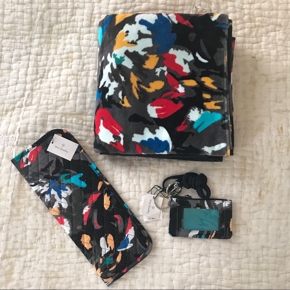 3 pc Quilted Travel Set